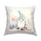 Stupell Industries Summertime Gnome Nautical Beach Shells Throw Pillow 18" x 18"